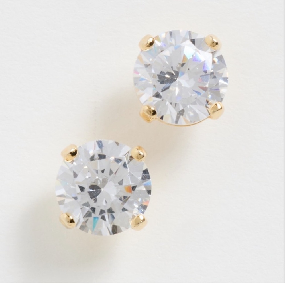 Shashi Gold and Silver Stud Earrings